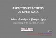 Aspectos Prácticos de Open Data - SICARM