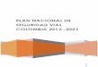 Plan nacional de Seguridad Vial Colombia 2013-2021
