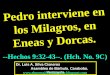 CONF. PEDRO INTERVIENE EN LOS MILAGROS DE ENEAS Y DORCAS.  HECHOS 9:32-43. (HCH. No. 9C)