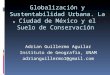 Globalización y sostenibilidad Urbana. Adrian Guillermo Aguilar Instituto de Geografia, UNAM