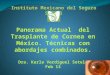 Estado Actual de Trasplante de Cornea en México