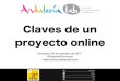 Claves de un proyecto online en turismo. Roberto Carreras. Labtalleres Granada 2011