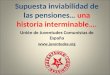 Supuesta inviabilidad de las pensiones (UJCE)
