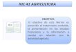 Nic 41 agricultura