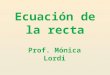 Ecuación de la recta - Prof. Mónica Lordi