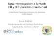 Web 2.0 y 3.0 para información sobre biodiversidad