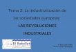 Tema 3. las revoluciones industriales