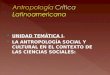 Antropología crítica latinoamericana