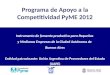 Programa Apoyo a la competitividad pyme 2012-uape