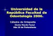 Disyunción, caso clínico realizado por Viviana Aguirre Berretta en Facultad De Odontología