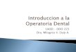Tema I Introduccion a la Operatoria Dental