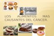Los alimentos mas causantes del cancer