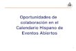 Presentacion Oportunidades Colaboracion calendario hispano de eventos abiertos