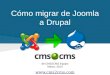 Cómo migrar de Joomla a Drupal