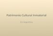 Patrimonio cultural inmaterial en argentina