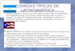 Comidas típicas de Argentina y Puerto Rico