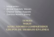 WIKIS, GRUPOS DE TRABAJO EN LINEA, ETC