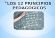 12 principios pedagógicos
