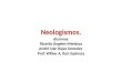 Neologismos ejemplos