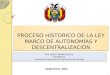 Proceso historico Autonomias Bolivia