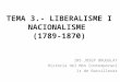 3. liberalisme i nacionalisme