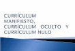Currículum manifiesto, currículum oculto y currículum nulo[1]