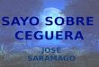 Ensayo sobre la ceguera José Saramago interpretación