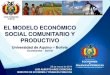 Presentación del seminario Nuevo Modelo Económico en la UDABOL - CBBA