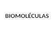 Bio Moléculas (Branagh)
