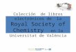 Colección de libros electrónicos de la Royal Society of Chemistry en la Universitat de València