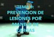 Tema 9 Prevencion De Lesiones Por Manejo De Cargas