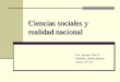 Ciencias Sociales Y Realidad Nacional (TéRminos De EconomíA)