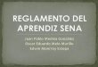 EXPOSICIÓN REGLAMENTO DEL APRENDIZ SENA CAPÍTULO 1 Y 2
