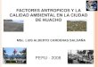 Factores Antropicos Y La Calidad Ambiental En La Ciudad De Huacho