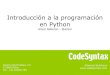 Introducción a la programación en Python