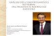Análisis de comportamiento del Presidente Rodriguez  Zapatero