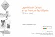 La gestión del cambio en proyectos tecnológicos - Lleida - 25/11/2014