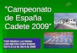 Campeonato España Cadetes
