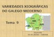 Variedades xeográficas do galego moderno--