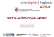 Oferta Institucional MinTic en Colombia Prospera