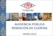 Presentación Yacimientos Petrolíferos Fiscales Bolivianos (YPFB) - Audiencia Pública enero 2014