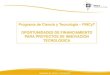 FINCyT Programas de Fondos para desarrollo de la ciencia y la tecnología