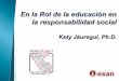 Kety Jauregui - El Rol de la educación