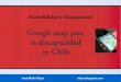 Google map para la discapacidad en chile
