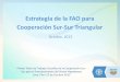 Estrategia FAO y la Cooperación Sur-Sur triangular