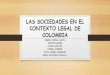 Las sociedades en el contexto actual de Colombia