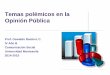 Temas Polémicos en la Opinión Pública - 2014