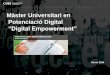 Màster Universitari Potenciació Digital (Digital Empowertment