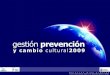 Gestion de la Prevencion de Riesgos Laborales y CAmbio Cultural Junio09