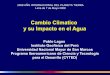 CAMBIO CLIMATICO Y SU IMPACTO EN EL AGUA
